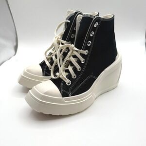 Converse Platform Sneakers Womens 6 Chuck 70 De Luxe Wedge Hi High Top